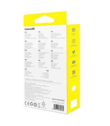 3-in-1 Baseus Free2Draw USB to M+L+C 100W cable, 1.1 m (black)