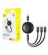 3-in-1 Baseus Free2Draw USB to M+L+C 100W cable, 1.1 m (black)