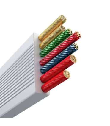 Fast Charging Cable 3in1 Baseus Free2Draw USB-C to USB-C/Lightning/Micro 100W, 1,1m (white)