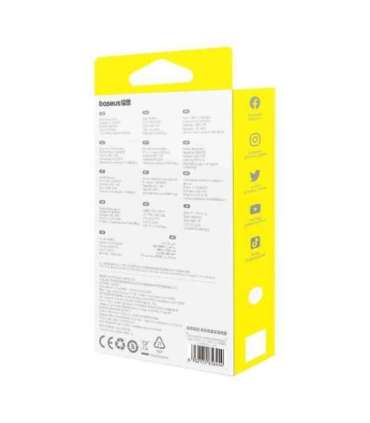 Fast Charging Cable 3in1 Baseus Free2Draw USB-C to USB-C/Lightning/Micro 100W, 1,1m (black)