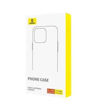 Phone Case Baseus SkyRing Magnetic with Stand for iP 14 Pro Max + tempered-glass and cleaning kit (black)