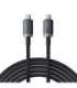 Fast Charging Cable Baseus Crystal Shine USB-C to USB-C 100W, 1,5m, 20Gb (black)
