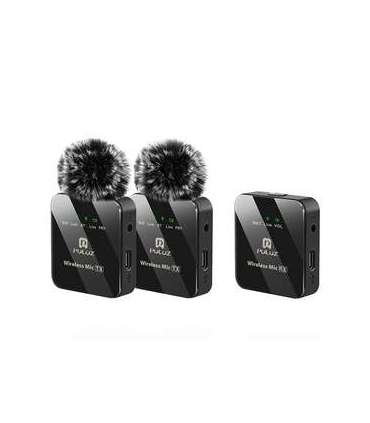 Wireless Lavalier Microphone PULUZ 2 TX + 1 RX
