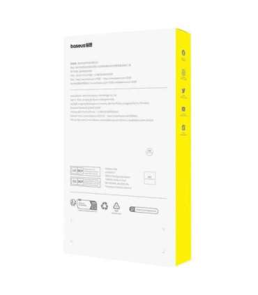 Phone Case with Stand Baseus SkyRing 360° for iP 15 +tempered-glass and cleaning kit (black)