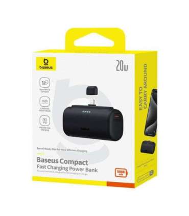Powerbank OS-Baseus Compact IP 5000mAh 20W (black)