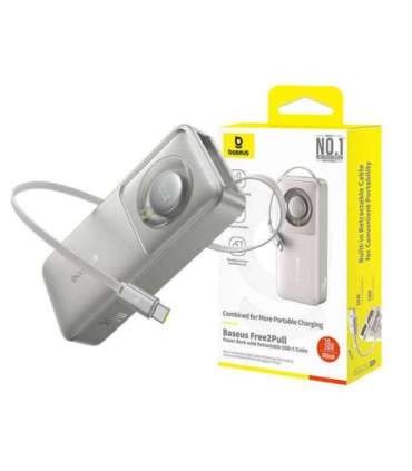 Powerbank Baseus OS Free2Pull 10000mAh 30W +cable (grey)