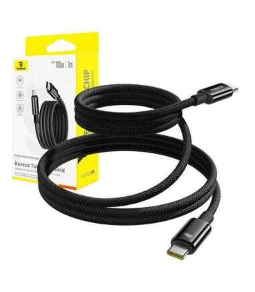Baseus Tungsten Gold Charging Cable USB-C to USB-C 100W 1m (black)
