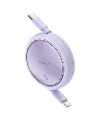 USB Cable Baseus Free2Pull USB-C to iP 20W 1m (purple)