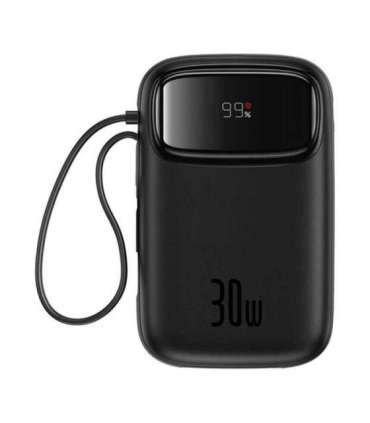 Powerbank Baseus QPow 2 10000mAh 30W 2xUSB-C (black)