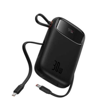 Powerbank Baseus QPow 2 10000mAh 30W 2xUSB-C (black)