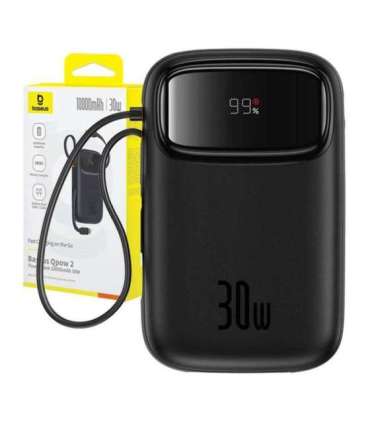 Powerbank Baseus QPow 2 10000mAh 30W 2xUSB-C (black)