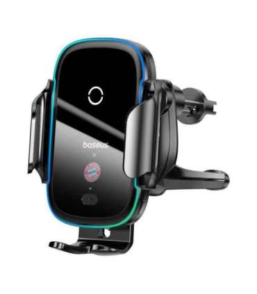 Baseus car holder with 15W charger (black) Bayern edition