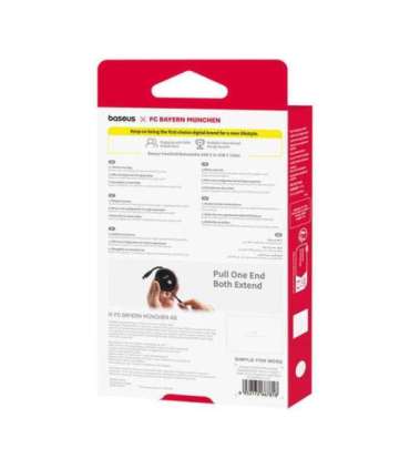 Baseus USB-C to USB-C 100W Charging Cable (Black) Bayern Edition