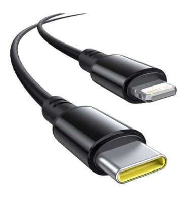 60W Baseus USB-C car charger + Lightning cable (Black)