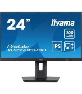 LCD Monitor|IIYAMA|23.8"|Business|Panel IPS|1920x1080|16:9|100Hz|Matte|1 ms|Speakers|Swivel|Pivot|Height adjustable|Tilt|XUB2493