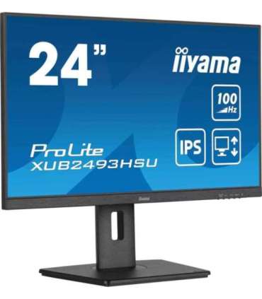 LCD Monitor|IIYAMA|23.8"|Business|Panel IPS|1920x1080|16:9|100Hz|Matte|1 ms|Speakers|Swivel|Pivot|Height adjustable|Tilt|XUB2493