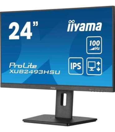 LCD Monitor|IIYAMA|23.8"|Business|Panel IPS|1920x1080|16:9|100Hz|Matte|1 ms|Speakers|Swivel|Pivot|Height adjustable|Tilt|XUB2493