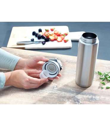 Leifheit 03272 travel mug 600 ml Silver Stainless steel