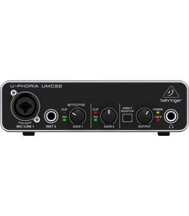 Behringer UMC22 supplementary music equipment Concert/Studio Pre-amp