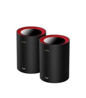 Cudy M3000 2-Pack Dual-band (2.4 GHz / 5 GHz) Wi-Fi 6 (802.11ax) Black, Red 1 Internal