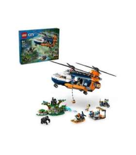 LEGO City 60437 Jungle explorer helicopter in base camp