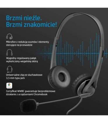 HP Stereo 3.5mm Headset G2 Wired Head-band Office/Call center Black