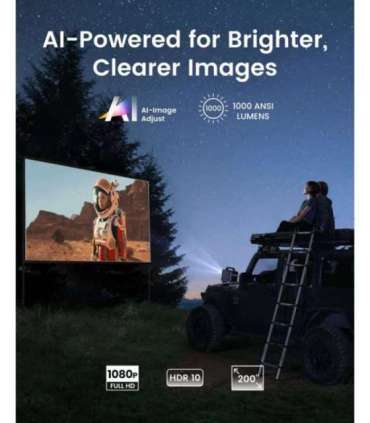 Anker Nebula Mars 3 Full HD (1920x1080) 1000 ANSI lumens Black Wi-Fi