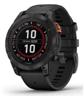 Garmin fēnix 7 Pro Solar Edition 3.3 cm (1.3") MIP 47 mm Digital 260 x 260 pixels Touchscreen Black, Grey Wi-Fi GPS
