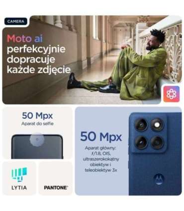 Motorola edge 60 16.9 cm (6.67") Dual SIM Android 15 5G USB Type-C 12 GB 256 GB 5200 mAh Blue