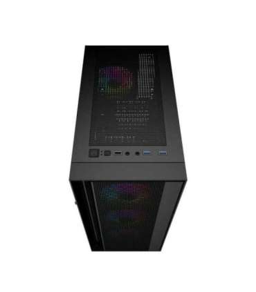 Gembird Fornax 4000 ARGB gaming ATX computer case, Midi Tower, backlight, Black