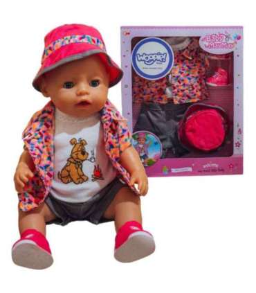 WOOPIE ROYAL Värvikas rõivas nukule/kutsikale - jope ja müts, 43-46 cm