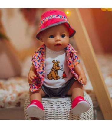 WOOPIE ROYAL Яркая одежда для куклы/щенка - курточка и шапочка, 43-46 см