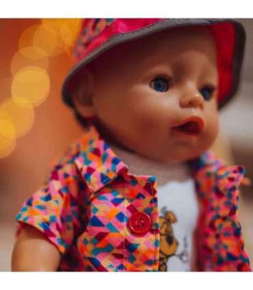 WOOPIE ROYAL Värvikas rõivas nukule/kutsikale - jope ja müts, 43-46 cm