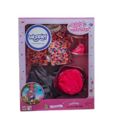 WOOPIE ROYAL Яркая одежда для куклы/щенка - курточка и шапочка, 43-46 см