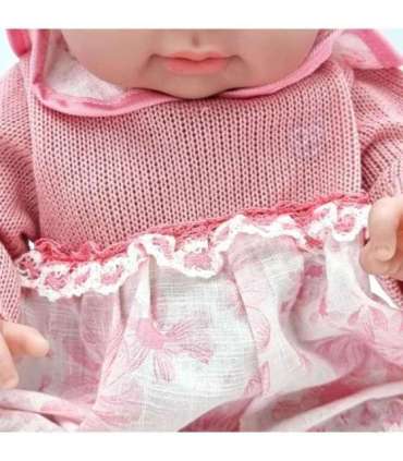 WOOPIE Ubranko dla Lalki Zestaw Sukienka Czapeczka 43 - 46 cm Różowy