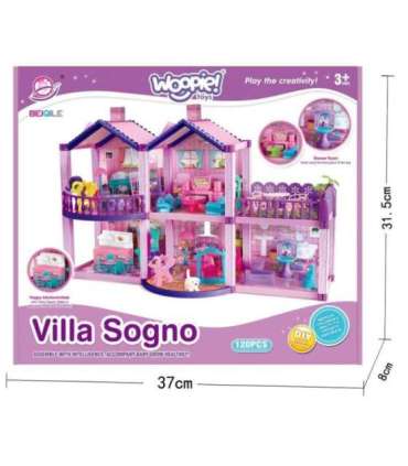 WOOPIE Домик для кукол-пони PONY FANTASY VILLA, 120 шт.