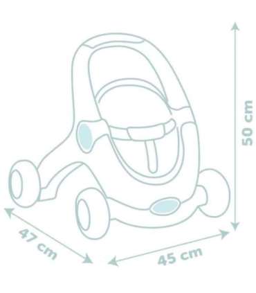 SMOBY Little Chodzik Pchacz 3w1 Wózek dla Dzieci + Lalka Bobas