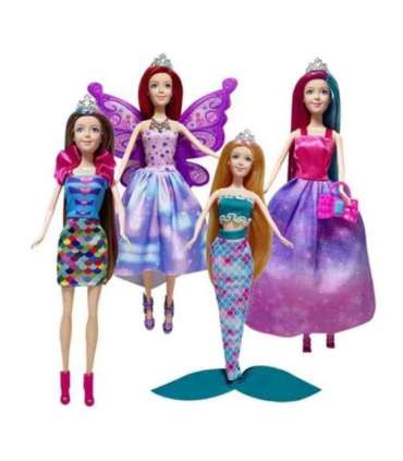 WOOPIE Набор из 4 магических принцесс - коробка кукол 4 в 1 с аксессуарами
