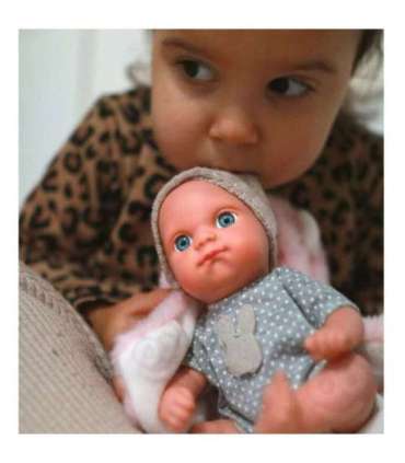 WOOPIE ROYAL Esimene beebinukk koos tekiga ja jänkuga, 23 cm