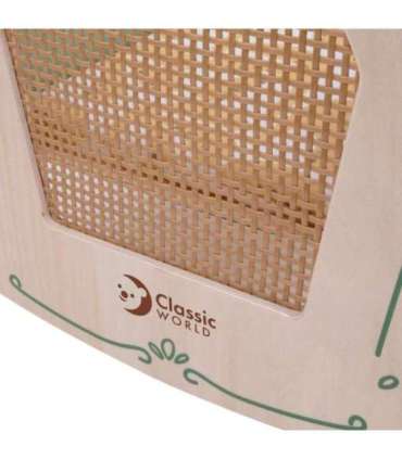 CLASSIC WORLD Drewniana Kołyska Vintage Łóżeczko dla Lalek