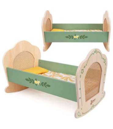 CLASSIC WORLD Drewniana Kołyska Vintage Łóżeczko dla Lalek