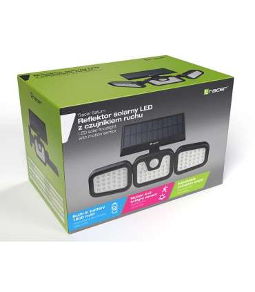 Tracer 47191 Saturn LED solar floodlight with motion sensor