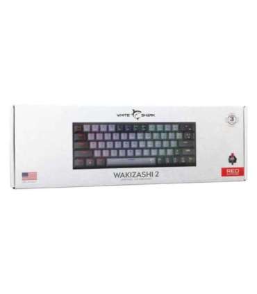 White Shark GK-002711V2  Wakizashi 2 Grey-Black US Red Switches