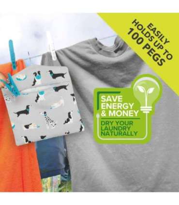 Beldray LA032005DFEU7 Peg Bag - Dog Print