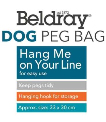 Beldray LA032005DFEU7 Peg Bag - Dog Print