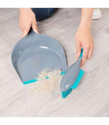 Beldray LA034191UFFEU7 Antibac Pet Plus+ Rubber Head Dustpan & Brush Set