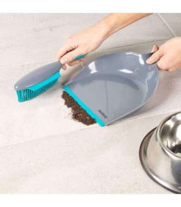 Beldray LA034191UFFEU7 Antibac Pet Plus+ Rubber Head Dustpan & Brush Set