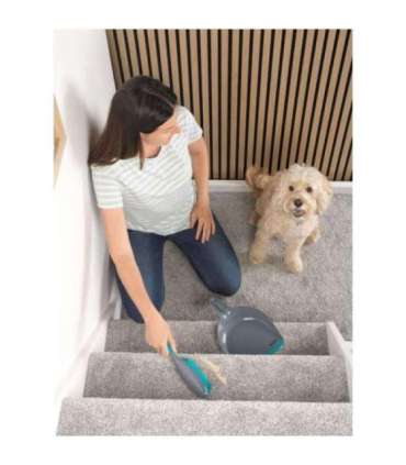 Beldray LA034191UFFEU7 Antibac Pet Plus+ Rubber Head Dustpan & Brush Set