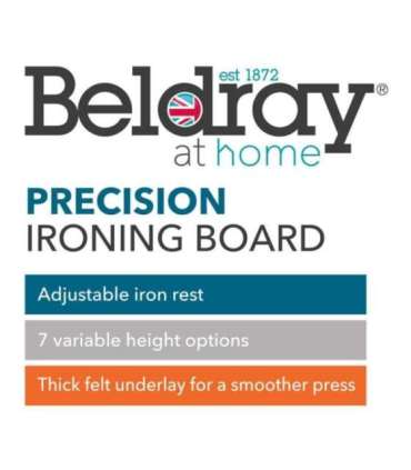 Beldray LA031213LEM2FEU7 Precision Ironing Board - Lemon Print115X 36 CM