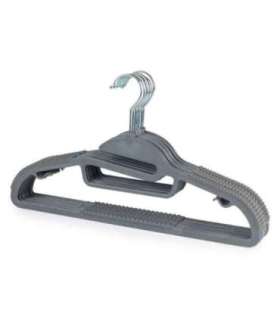 Beldray LA070598GRYFEU7 Grey Slimline Clothes Hangers - 8 Pack